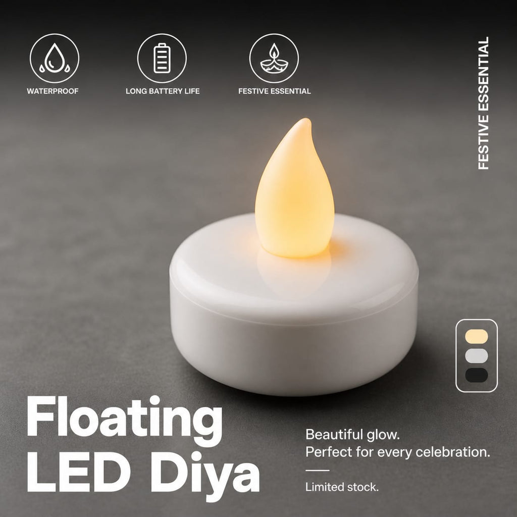 Floating LED Diya
