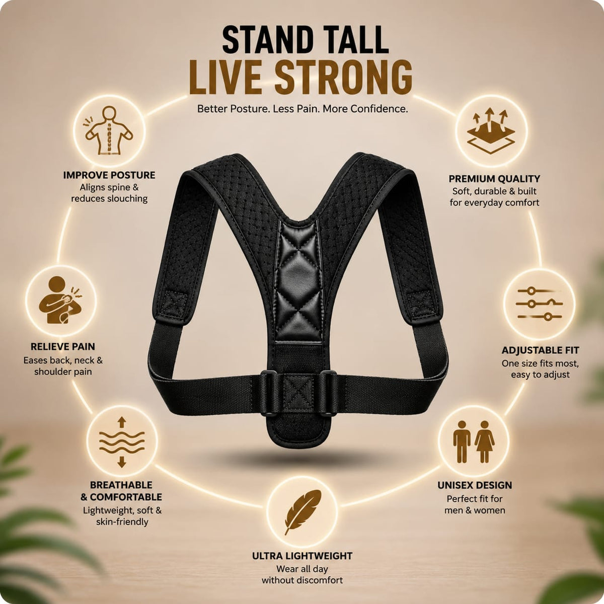Shoulder Support Back Belt